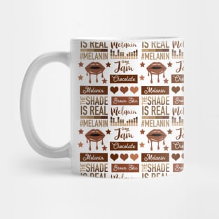 Drippin Melanin Sexy Lips Pattern Mug